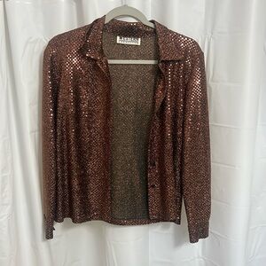 Vintage Western Connection Sequin Blouse